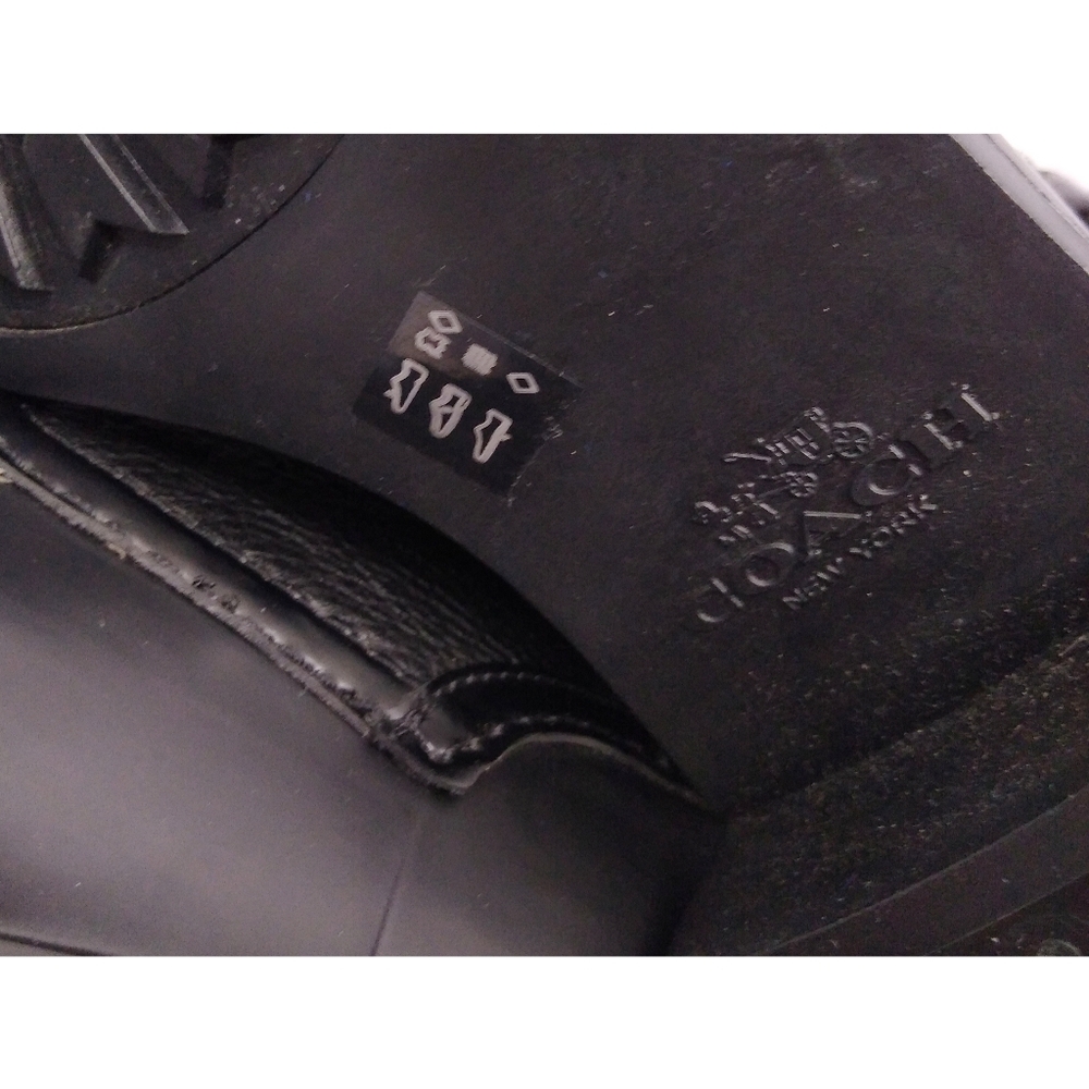 Coach Zena Leather Buckle Boots Size 10 - Picture 10 of 10